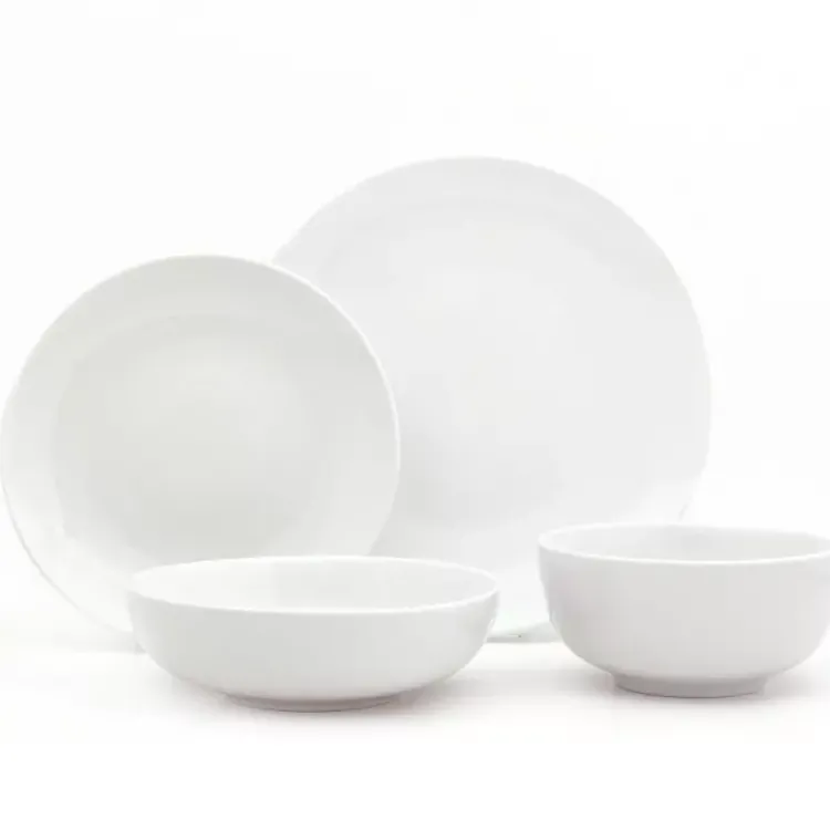 Kirklands Home Dinnerware|Ceramic 16-pc. Dinnerware Set White