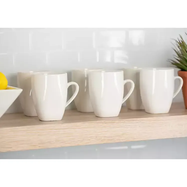 Kirklands Home Dinnerware|Ceramic Square 40-pc. Dinnerware Set White