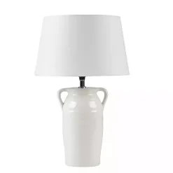 Kirklands Home Table Lamps|Ceramic Table Lamp with Handles White