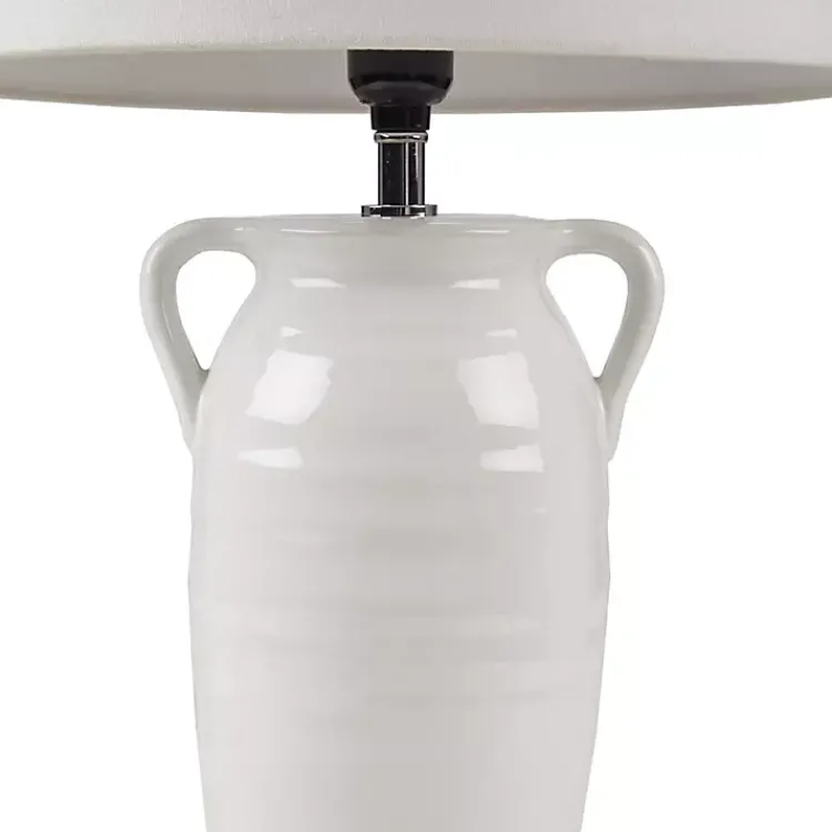 Kirklands Home Table Lamps|Ceramic Table Lamp with Handles White