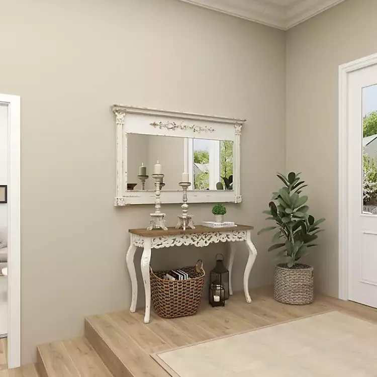 New Chipped Wood Pillar Candle Holders, Set of 2 Candle Holders