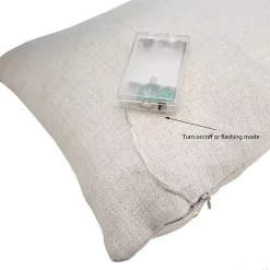 Online White Christmas Tree LED Accent Pillow Pillows