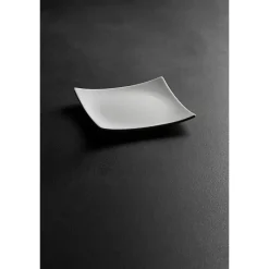 Kirklands Home Dinnerware|Coupe Square Appetizer Plates, Set of 6 White