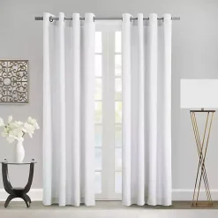 Kirklands Home Curtains & Drapes|Crinkle Harmony Curtain Panel, 84 in. White
