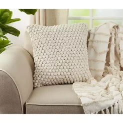 Discount Crochet Pom Pom Cotton Pillow Pillows