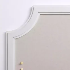 Kirklands Home Wall Storage|White Curved Frame Pinboard