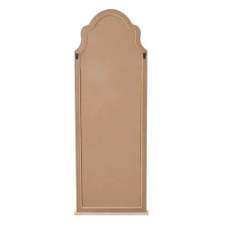 Kirklands Home Decorative Mirrors|White Distressed Wood Arched Wall Mirror
