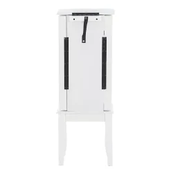 Kirklands Home Dressers & Chests|5-Drawer Jasmine Petite Jewelry Armoire White