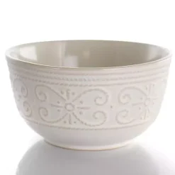 Kirklands Home Dinnerware|Embossed Scalloped 16-pc. Dinnerware Set White