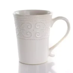 Kirklands Home Dinnerware|Embossed Scalloped 16-pc. Dinnerware Set White