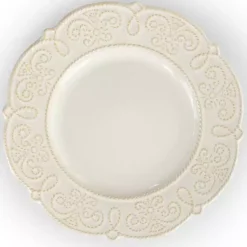Kirklands Home Dinnerware|Embossed Scalloped 16-pc. Dinnerware Set White