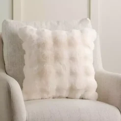 Outlet Faux Fur Bubble Pillow Pillows