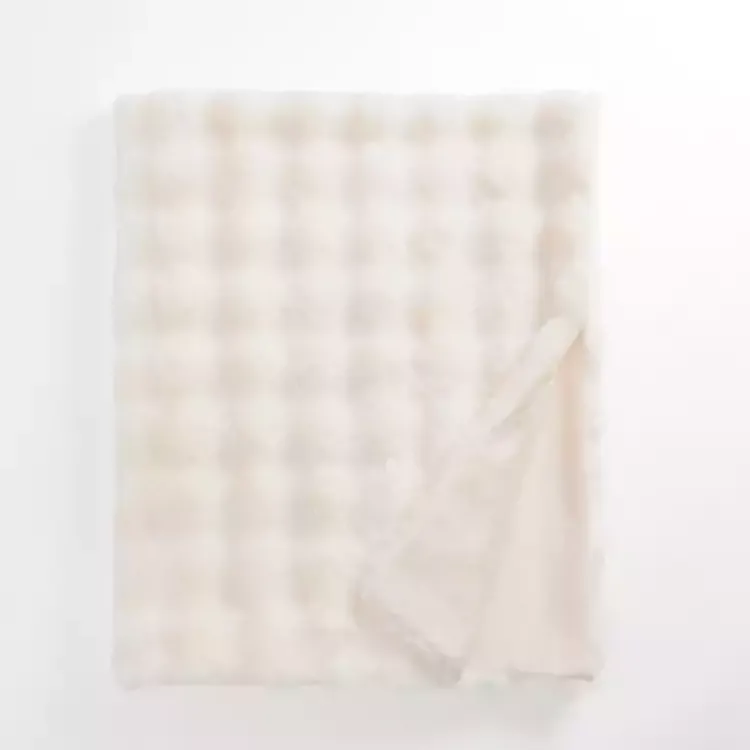 Discount Faux Fur Bubble Throw Blankets & Throws