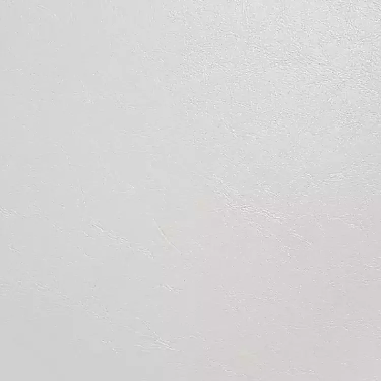 Kirklands Home Benches & Ottomans|Faux Leather Eliza Round Storage Ottoman White