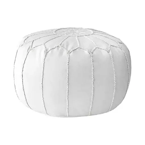 Outlet Faux Leather Pouf Poufs & Floor Cushions