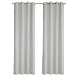 Kirklands Home Curtains & Drapes|Faux Suede Blackout Curtain Panel, 108 in. White