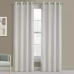 Kirklands Home Curtains & Drapes|Faux Suede Blackout Curtain Panel, 95 in. White