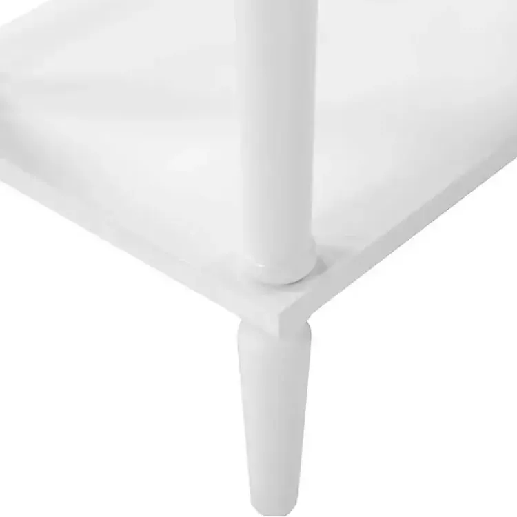 Kirklands Home Accent & End Tables|French Country Single Drawer Accent Table White