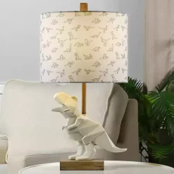 Kirklands Home Table Lamps|Geo Dinosaur Table Lamp White