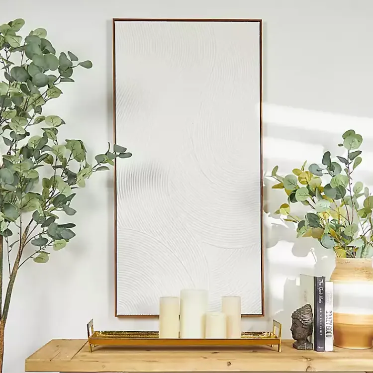 Kirklands Home Canvas Art|Geometric Dimensional Canvas Art Print White