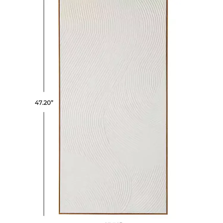 Kirklands Home Canvas Art|Geometric Dimensional Canvas Art Print White