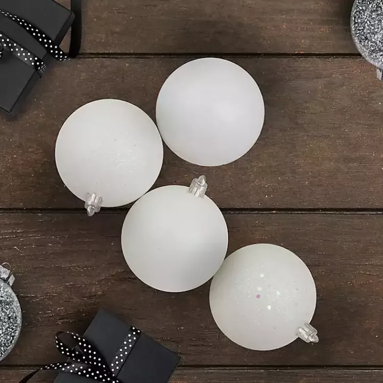 Sale Glitter Shatterproof Ornaments, Set of 60 Christmas Ornaments