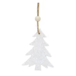 Hot Glitter Trees Christmas Ornaments, Set of 9 Christmas Ornaments