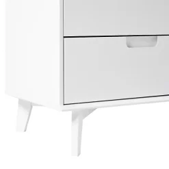 Kirklands Home Dressers & Chests|Grooved Handle 6-Drawer Dresser White