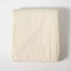 Online Heavenly Herringbone Plush Throw Blankets & Throws