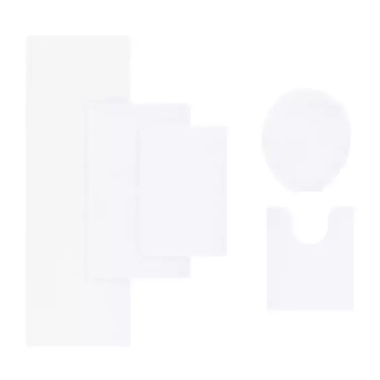 Kirklands Home Bathroom Rugs|High Pile Marshmallow Bath Mat, 40 in. White