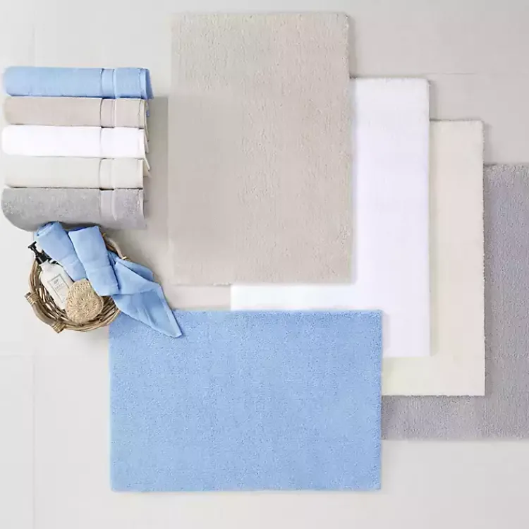 Kirklands Home Bathroom Rugs|High Pile Marshmallow Bath Mat, 40 in. White