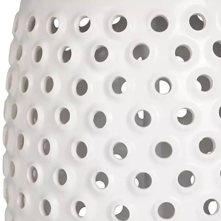 Kirklands Home Table Lamps|Hobnail Table Lamp with Nightlight White