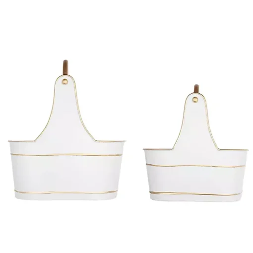 Best Iron Merry Christmas Baskets, Set of 2 Christmas Decorations