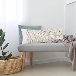 Discount Jute Hand Knotted Lumbar Pillow Pillows