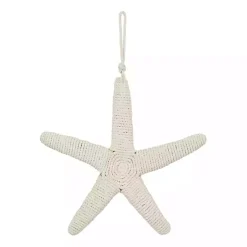 Kirklands Home Wall Plaques|Jute Starfish Wall Plaque White