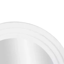 Kirklands Home Decorative Mirrors|White Layered Frame Oblong Wall Mirror