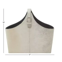 Leather Textured Magazine Rack Baskets & Boxes