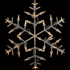 Hot LED Snowflake Window Silhouette, 13 in. Christmas Decorations