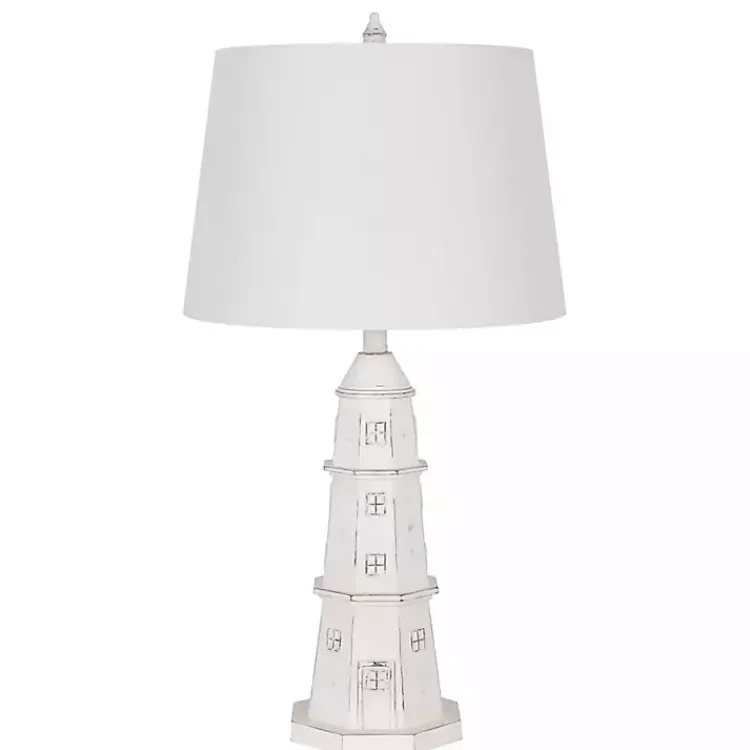 Kirklands Home Table Lamps|Lighthouse Table Lamp White