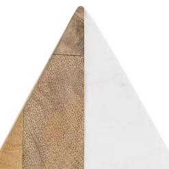 Discount White Marble & Mango Wood Bookends Decorative Accents