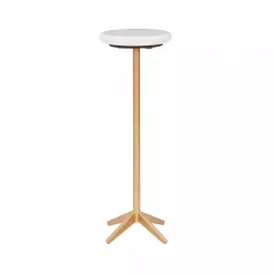 Kirklands Home Accent & End Tables|Marble and Gold Base Cocktail Table White