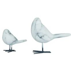 Clearance Marble Bird Resin Statues, Set of 2 Statues & Figurines