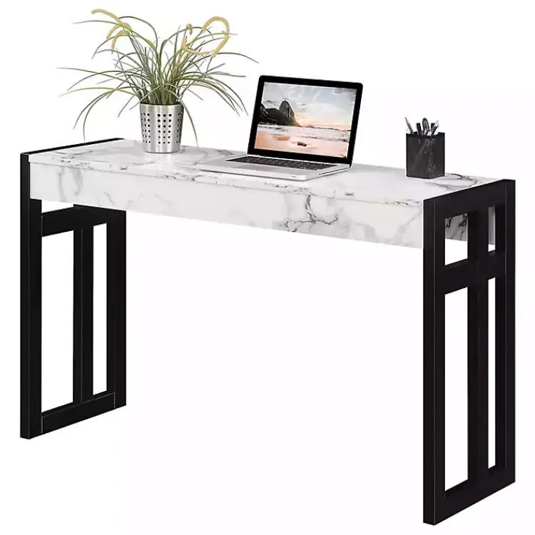 Kirklands Home Console Tables|Marble Monterey Console Table White