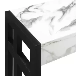 Kirklands Home Console Tables|Marble Monterey Console Table White