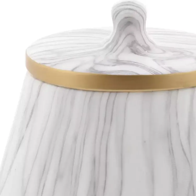 Hot White Marble Oval Jar Decorative Bowls & Jars