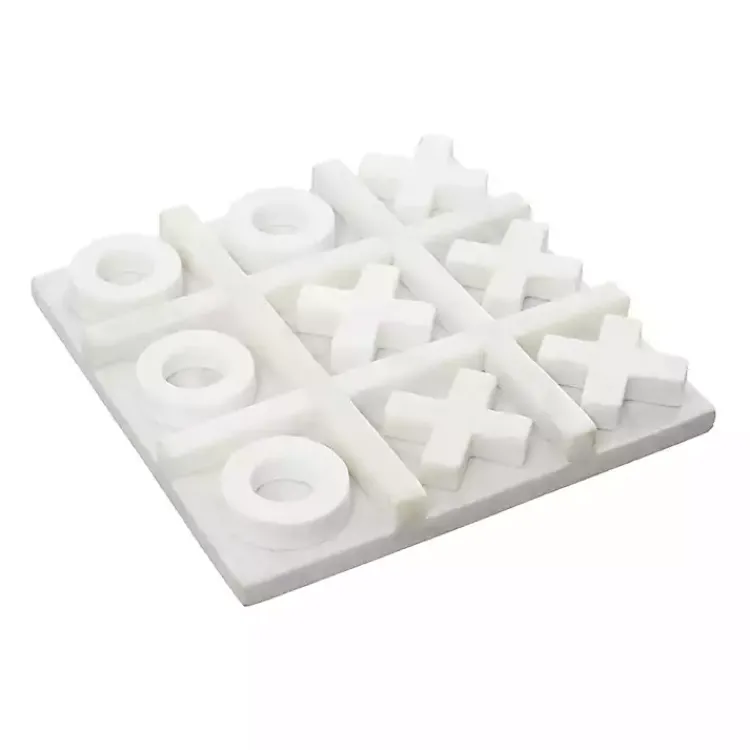 Clearance Marble Tic Tac Toe Game Set Decorative Accents