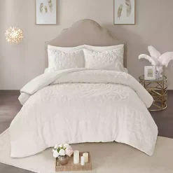 Kirklands Home Comforters|Medallion Full/Queen 3-pc. Comforter Set White