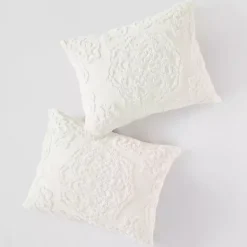 Kirklands Home Comforters|Medallion Full/Queen 3-pc. Comforter Set White