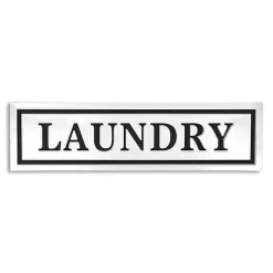 Kirklands Home Wall Quotes & Signs|Metal Laundry Wall Sign White