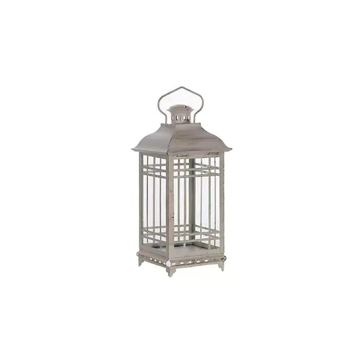 Discount Metal Windowpane Lanterns, Set of 3 Lanterns